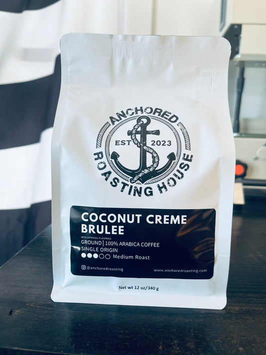 Coconut Crème Brûlée Coffee (Ground) - Regular and Decaf Available